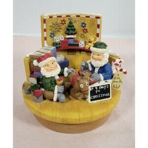 Santa’s Workshop Candle Jar Topper By Our America Gift Company